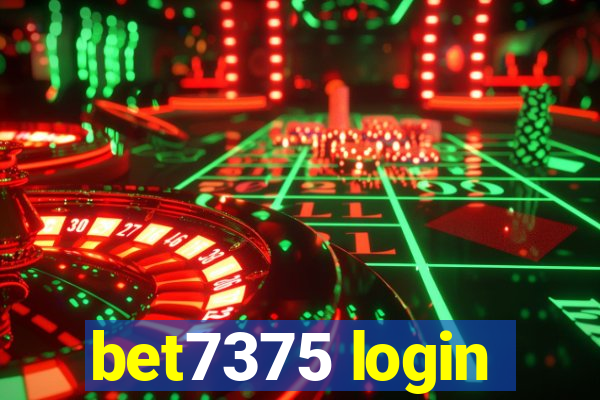 bet7375 login